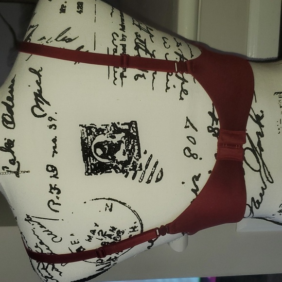New Auden Burgundy The Icon Underwire Bra 34D - Picture 5 of 7